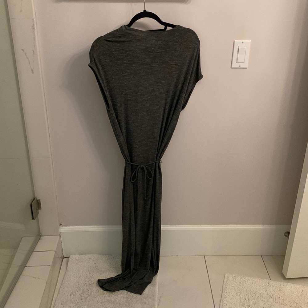 Grey midi dress